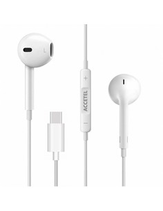 ACCETEL Auricular Estereo Con Cable TIpo C EP1917 Blanco