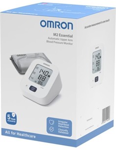 OMRON Tensiometro Digital M2  Essential 30  Memorias, Deteccion de Latido Cardiaco Irregular