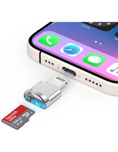 FGNS Lector Tarjeta Micro SD Con Conector Lightning Para Apple Iphone AD222