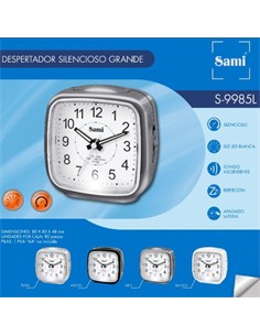 SAMI Despertador Analogico S-9985L Surtido Colores