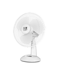 MUVIP Ventilador de Sobremesa Solar 12" MV0655 3 Velocidades 15W,Bateria integrada