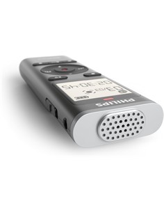 PHILIPS Grabadora de Voz Digital DVT1170 360º Microfono 8Gb Memoria ,Activacion Por Voz, Micro Sd