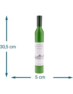 OUT OF THE BLUE Paraguas Diseño Botella Vino Blanco