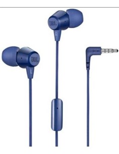 JBL Auricular Estereo Con Microfono T50HI Azul Con Cable Jack 3.5mm