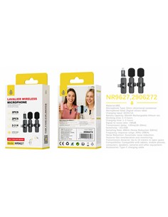 ONE PLUS Microfono Inalambrico Duo Lavalier De Solapa Tipo C y Adaptador Lightning  NR9627