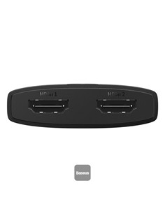 BASEUS Series 2 En 1 Switch Hdmi Bidireccional AIRJOY 4K Con Cable 1Mtr BS-OH114 Transm 40Mtrs