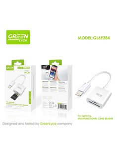 GREEN LYCA Lector Tarjeta Micro SD/SD con Conector Lightning GL69384