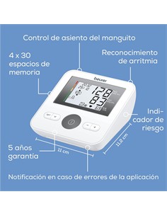 BEURER Tensiometro De Brazo BM27 Blanco