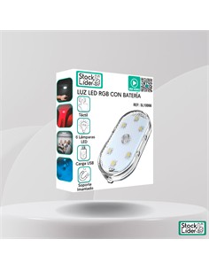 Luz LED RGB con batería