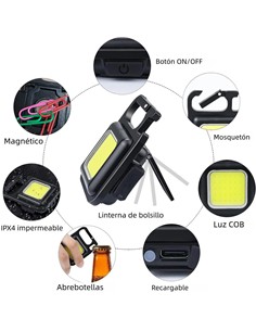 Mini linterna LED COB  4