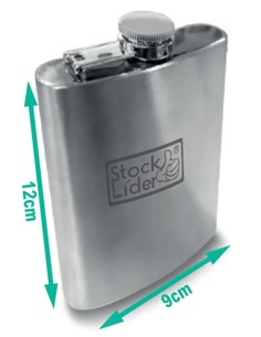 Petaca de acero inoxidable 210ml 2