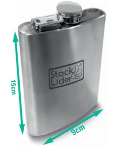 Petaca de acero inoxidable 260ml 4