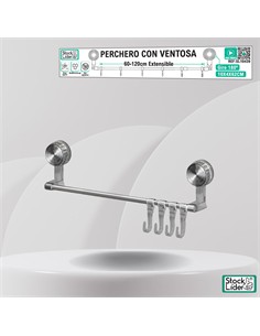 Perchero con ventosa