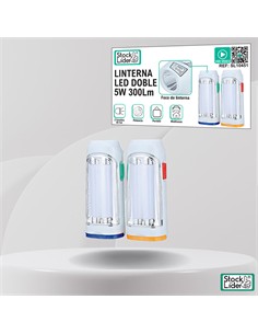 Linterna LED doble 5W 300Lm