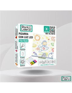 Pizarra con luz LED 15×15