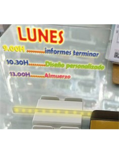 Pizarra con luz LED 15×15 5