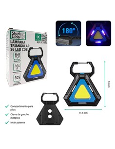 Lámpara triangular 36 LED COB 2