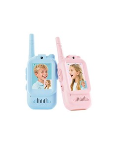 XO Pack de 2 Walkies Para Niños XO-DJJ02 Con Camara Azul/Rosa