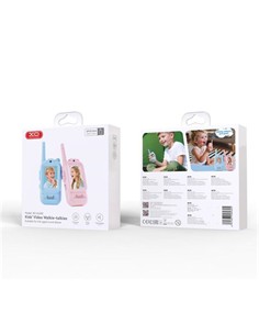 XO Pack de 2 Walkies Para Niños XO-DJJ02 Con Camara Azul/Rosa