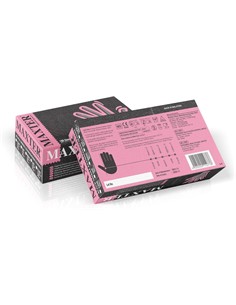 MAXTER Guantes de Nitrilo Talla M Caja 100 Unidades Negro