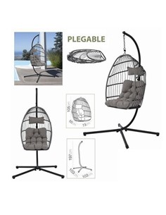 URBAN LIVING 00021 BALANCIN PLEGABLE 103X103X197CM