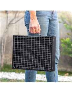 INNOVAGOODS V0103439 BARBACOA PORTATIL SOBREMESA PLEGABLE HIERRO 1