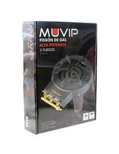 MUVIP MV0201 FOGON DE GAS ALTA POTENCIA 3 FUEGOS 4