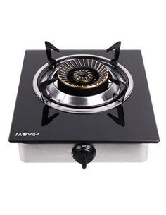 MUVIP MV0383 COCINA GAS INOX 1 FUEGO CRISTAL TEMPLADO