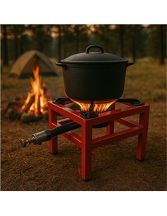 MUVIP MV0628 FOGÓN / HORNILLO DE GAS REFORZADO ALTA POTENCIA 1 FUEGO 40X40CM 1