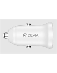 DEVIA Cargador Coche TIpo C 30W Blanco 143