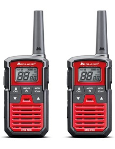 MIDLAND XT10 PRO Pareja De Walkies PMR466 16 Canales,38 Tonos,Escaner,4KM
