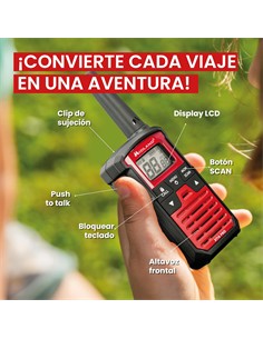 MIDLAND XT10 PRO Pareja De Walkies PMR466 16 Canales,38 Tonos,Escaner,4KM