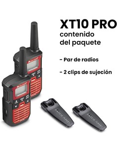 MIDLAND XT10 PRO Pareja De Walkies PMR466 16 Canales,38 Tonos,Escaner,4KM