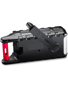 MIDLAND Radio Portatil Bluetooth ER300 PRO Roja/Negra de Emergencia Solar,Dynamo,Recargable