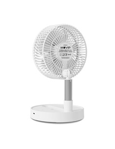 Muvip Ventilador Portatil Extensible y Plegable 8" recargable Ref: MV0664