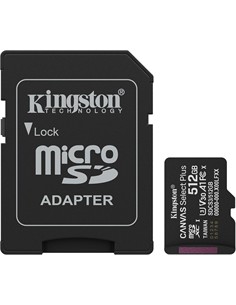 KINGSTON Tarjeta Memoria Micro SD+Adaptador 512Gb 150Mb/s Canvas Select Plus