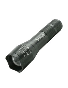 TECNIK Linterna Recargable 150Lm Flaslight P5 Negro