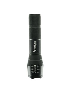 TECNIK Linterna Recargable 150Lm Flaslight P5 Negro