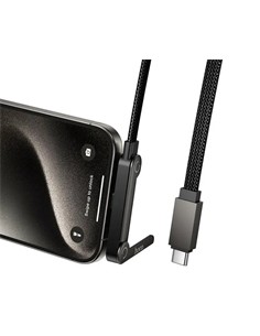 HOCO Cable Datos TIpo C M/M con Soporte Movil U150 1.2Mtrs Negro 60W