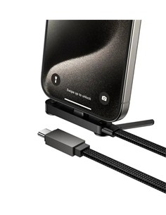 HOCO Cable Datos TIpo C M/M con Soporte Movil U150 1.2Mtrs Negro 60W