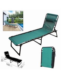 19447 TUMBONA ESMERALDA + ALMOHADA 188 X 55 X 30CM