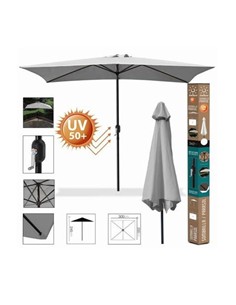 URBAN LIVING 88798 SOMBRILLA JARDIN 3X2 METROS UV50+ GRIS