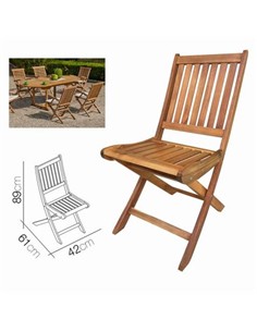 URBAN LIVING 16559 SILLA DE MADERA PLEGABLE