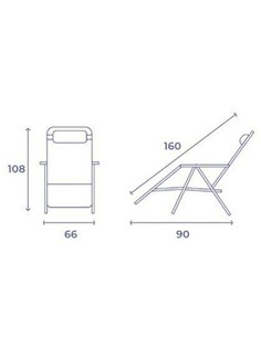 10005M TUMBONA PLEGABLE BEIGE DE ACERO CON COJIN CERVICAL 1