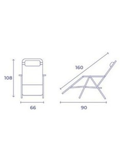 10006M TUMBONA PLEGABLE NEGRO DE ACERO CON COJIN CERVICAL 1