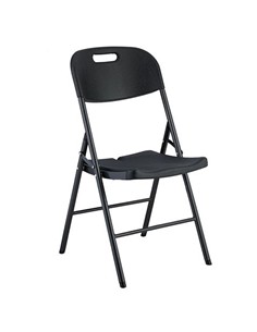 SUNGARDEN SG0158 SILLA RESINA PLEGABLE PRO 44X53X83CM NEGRA