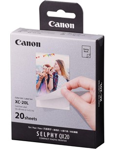 CANON Papel Fotografico XC-20L 20 Hojas Para SELPHY QX20