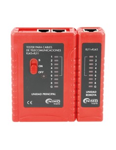 NIMO Comprobador de Cables de Redes TES010 Para RJ11/RJ12/RJ45