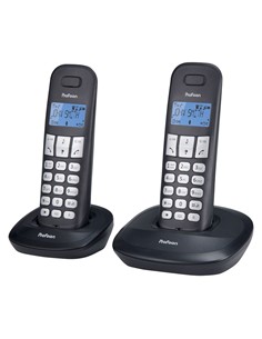 PROFOON Telefono DUO Inalambrico DECT PDX-1120 Negro