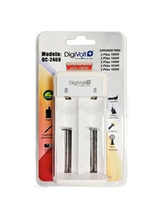 DIGIVOLT Cargador Para 2 Baterias 18500,18650,16340,14500,10440 QC-2469